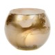 Glass Marble Tea Light 11cm Gold
